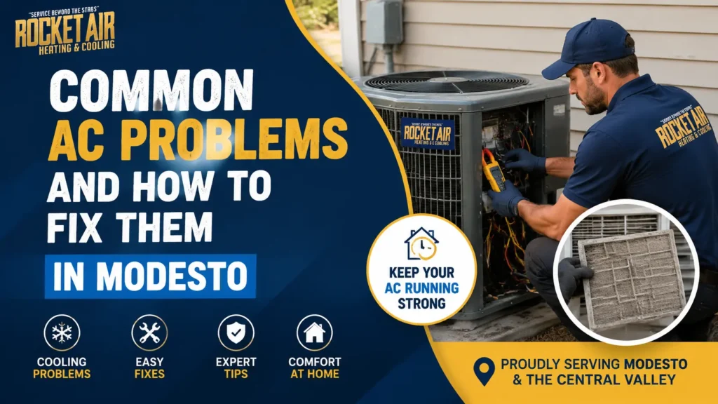 Common AC Problems and How to Fix Them in Modesto Homes