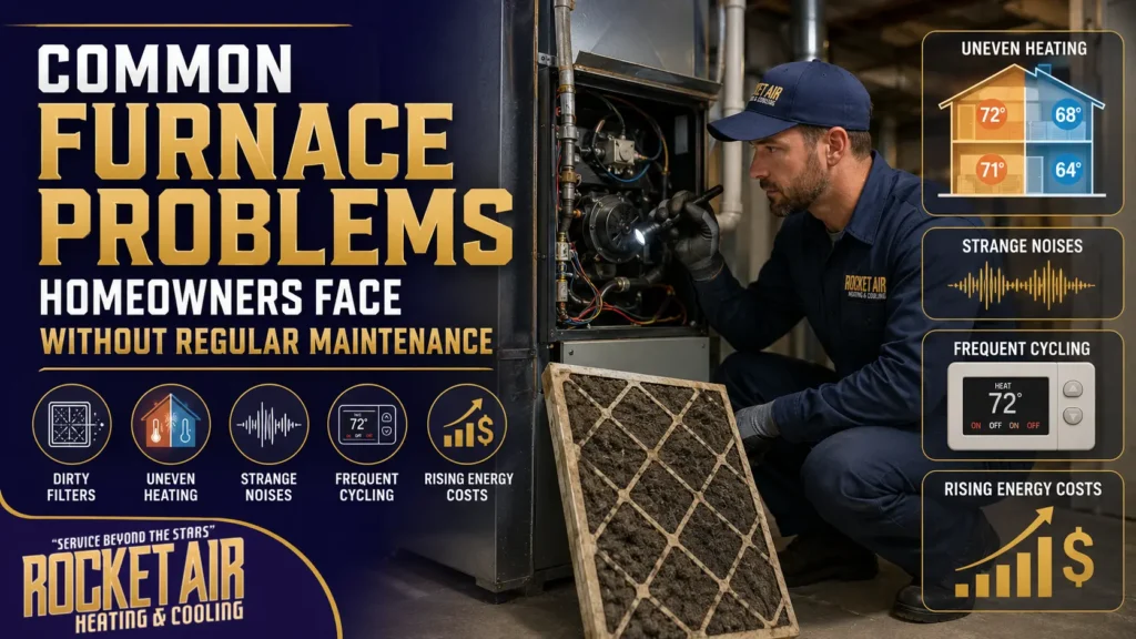 Common Furnace Problems Homeowners Face Without Regular Maintenance