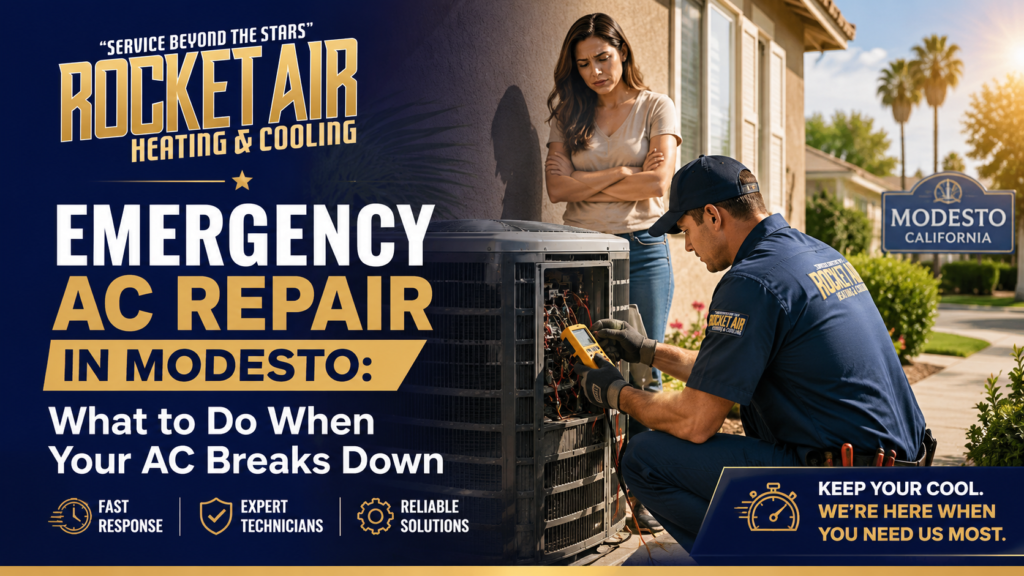 Emergency AC Repair in Modesto What to Do When Your AC Breaks Down