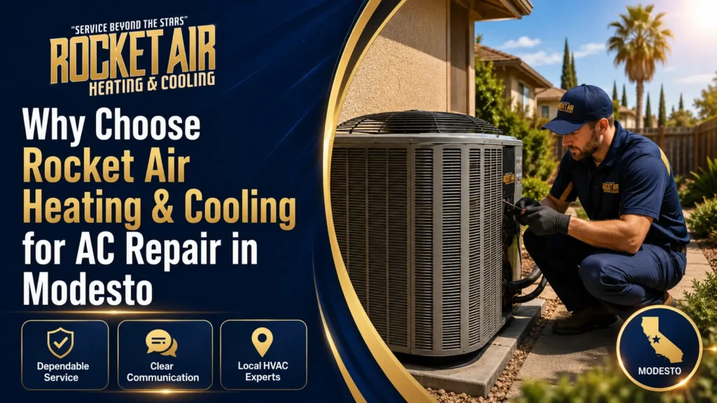Why Choose Rocket Air Heating & Cooling for AC Repair in Modesto