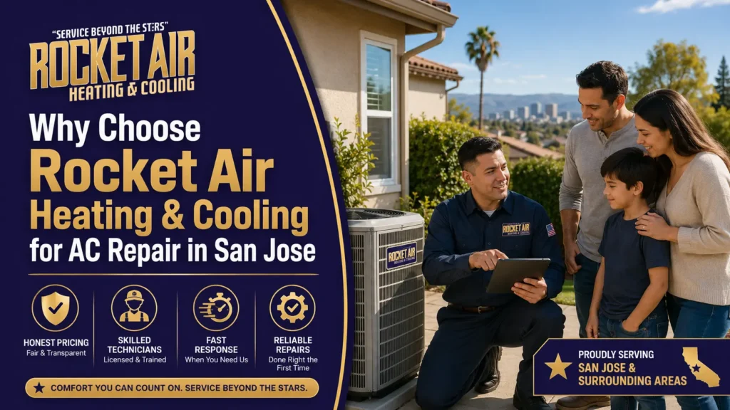 Why Choose Rocket Air Heating & Cooling for AC Repair in San Jose