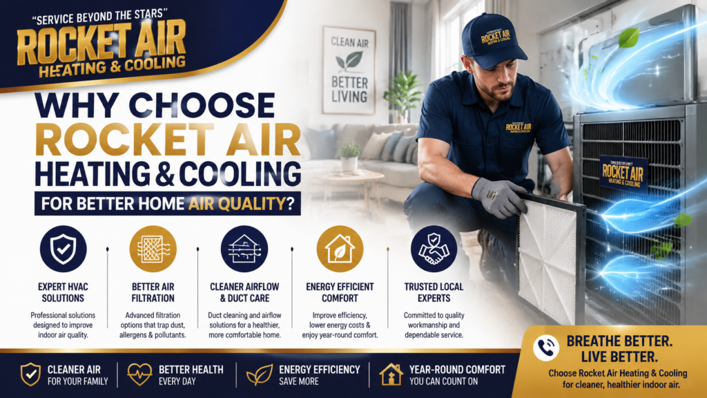 Why Choose Rocket Air Heating & Cooling for Better Home Air Quality