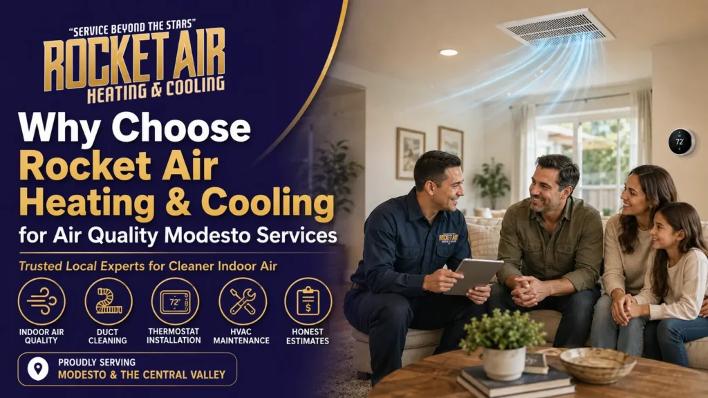 Why Choose Rocket Air Heating & Cooling for Air Quality Modesto Services